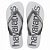 Chinelo Havaianas Top Logomania 2 Cinza Aço - 41/42 - Imagem 1