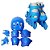 Patins Inline C/ Kit de Proteção ImportWay BW019 Azul 31/34 - Imagem 3