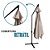 Ombrelone Lateral Importway Suspenso 3m IWOS-300BR - Branco - Imagem 5