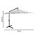 Ombrelone Lateral Importway Suspenso 3m IWOS-300BR - Branco - Imagem 6
