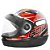 Capacete GOW Interlagos Preto/Vermelho Ref.239065 - N°58 - Imagem 3