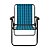 Cadeira de Praia MOR Xadrez Marine 2050 - Xadrez Azul - Imagem 13