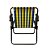 Cadeira de Praia MOR Xadrez Mel 2050 - Xadrez Amarelo - Imagem 3
