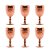 Conjunto 6 Taças Vidro Brand Rosé Metalizado 345ml - Imagem 1