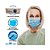 Kit 50 Máscara Descartável Elástico Clipe Nasal Med. System - Imagem 1
