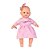 Boneca Bebezinho Vestido Rosa Estrela - Imagem 3