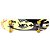 Skate Semi Profissional Unitoys Ref.1050 Shape Preto/Amarelo - Imagem 1