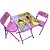 Conjunto Fantasia Mesa Infantil Açomix 2 Cadeiras Princesas - Imagem 1