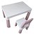 Conjunto Brinqway Mesa + 1 Cadeira Rosa - BW089RS - Imagem 1