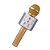 Brinquedo Microfone Karaokê Bluetooth Toyng Ref36739 Dourado - Imagem 4
