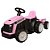 Mini Trator Elétrico Infantil Importway BW079RS Rosa - Imagem 1
