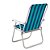 Cadeira Alta Mor Conforto Verde/Azul Escuro Alumínio Ref2136 - Imagem 5