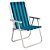 Cadeira Alta Mor Conforto Verde/Azul Escuro Alumínio Ref2136 - Imagem 1