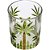 Conjunto 6 Copos Cristal Palm Tree Handpaint 340ml Wolff - Imagem 3