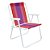 Cadeira Alta Mor Laranja/Vermelho/Roxo Aço Ref.2002 - Imagem 1