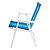 Cadeira Alta Mor Azul Escuro/Azul Claro Aço Ref.2002 - Imagem 5