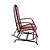Cadeira de Jardim Adulto Com Mola Luxo - Vermelho Pérola - Imagem 2