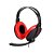 Headset Gamer C/ Microfone Bright Preto/Vermelho Ref.0206 - Imagem 1