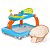 Brinquedo Move Baby Tateti Calesita Ref.914 Azul - Imagem 3