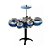 Mini Bateria Infantil Rock Star Importway BW038AZ - Azul - Imagem 1