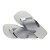 Chinelo Havaianas Dual Branco/Cinza Gelo - 39/40 - Imagem 3