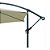 Ombrelone Lateral Importway 3,5Metros IWOBL350BR Branco - Imagem 2