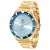 Relógio Masculino Tuguir Analógico TG157 TG30188 Dourado/Azul - Imagem 1