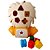 Brinquedo Amigo Leão Calesita Tateti 6 Peças Ref.616 Laranja - Imagem 2