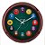 Relógio de Parede Herweg Quartz Sinuca 660117-177 Marrom - Imagem 1