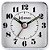 Relógio Despertador Herweg Quartz 2504-021 Branco - Imagem 1