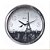 Relógio de Parede Herweg 40cm Quartz 660131-028 Cromado Liso - Imagem 1