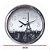 Relógio de Parede Herweg 40cm Quartz 660131-028 Cromado Liso - Imagem 2