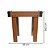 Mesa Air Game Importway Pé Alto 69X36,5cm - BW115 - Imagem 2