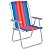 Cadeira Alta Mor Conforto Total Azul/Rosa Alumínio Ref.2136 - Imagem 1