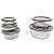 Conjunto de Potes Belovidro Lunare 5 Peças Ref.BV5242 Cinza - Imagem 2