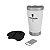 Copo Térmico Com Tampa Thermal Aço Inox 473ml - Branco - Imagem 2