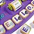 Brinquedo Monta Palavras Tateti Calesita Ref.816 Roxo - Imagem 4