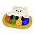 Teclado Music Pets Tateti Calesita Ref.227 Gatinho Creme - Imagem 1