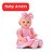 Boneca Baby Amém Bee Toys Com Som Faz Orações Ref.760 Rosa - Imagem 3