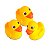 Brinquedo Patinho 3 Filhotes Bee Toys 3 Pçs Ref.306 Amarelo - Imagem 1