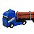 Caminhão Bruto Logging Samba Toys 39cm Ref.704 Azul - Imagem 3
