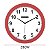Relógio de Parede Ambiente 28cm Quartz 1926-044 Vermelho - Imagem 2