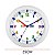 Relógio de Parede Ambiente 25cm Educativo 119009-021 Branco - Imagem 2