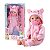 Boneca Diver New Born Brincando de Pijama Divertoys Ref.8191 - Imagem 2