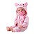 Boneca Diver New Born Brincando de Pijama Divertoys Ref.8191 - Imagem 3