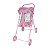 Carrinho Para Boneca Simples Mep Kids Ref.B6 Rosa Ursos - Imagem 1