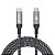 Cabo USB-C para USB-C 3.2 Gen 2x2 Geonav 1,5m UCC07 Cinza - Imagem 1
