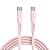 Cabo em Silicone USB-C para USB-C Geonav ESC06SPK Rosa - Imagem 1