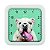 Relógio de Parede Herweg 23cm Cachorro 660114-021 Branco - Imagem 1