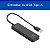 Adaptador Hub USB 2.0 com 4 Portas Multilaser AC443 Preto - Imagem 2